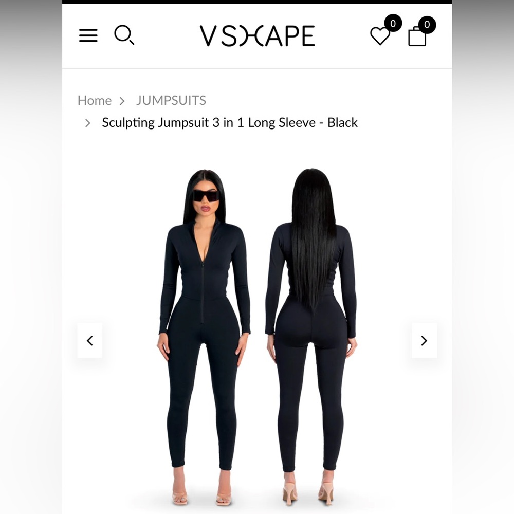 VShape Sculpting Jumpsuit 🖤